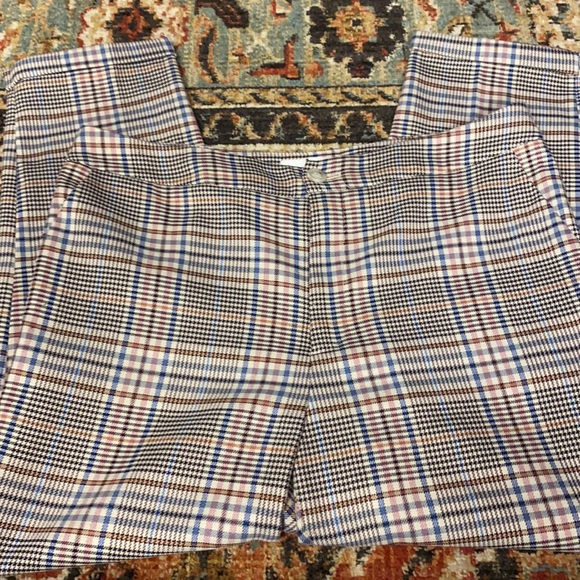 Anthropologie malcom plaid tapered pant w/cuff - Picture 3 of 9